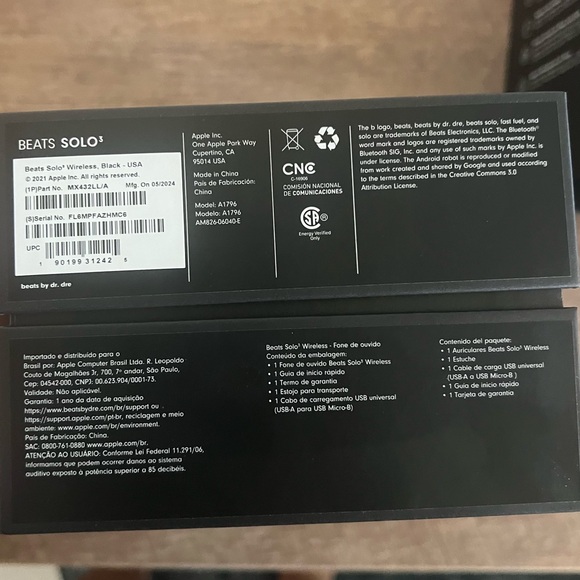 Beats Solo 3 Wireless Bluetooth Black Headphones Brand New - Picture 10 of 10